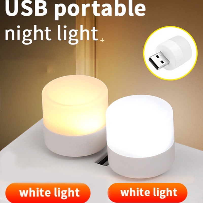 USB Plug Lamp Computer Mobile Power Charging USB Small Book Lamps LED ...