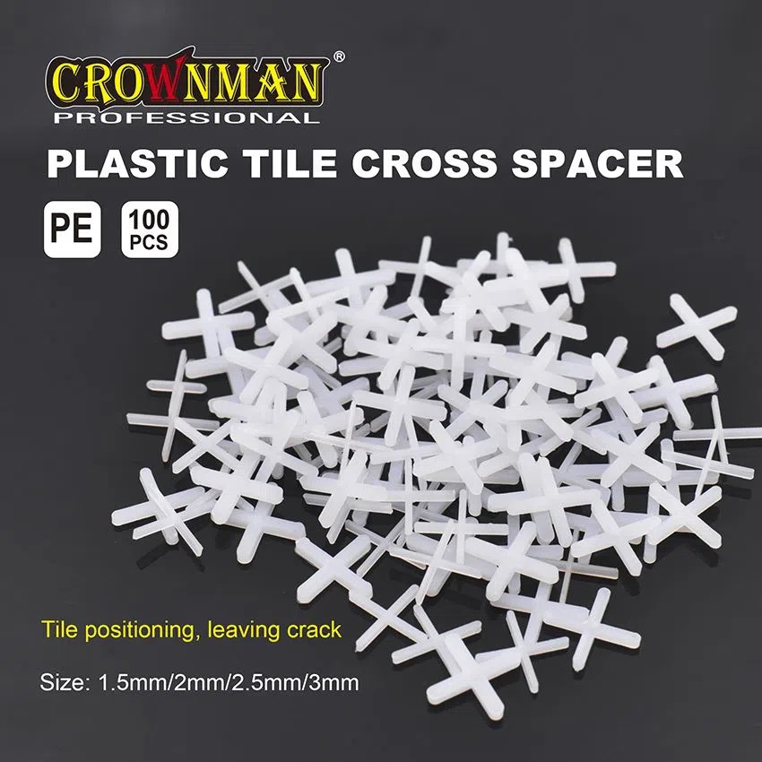 100Pcs Tile Spacers1MM 1.5MM 2MM 3MM Cross Tile Leveling System Ceramic