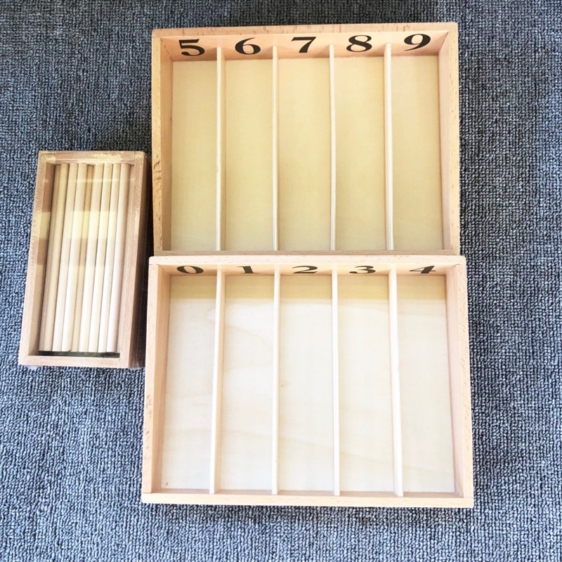 Montessori Spindle Box with 45 Spindles | Shopee Philippines