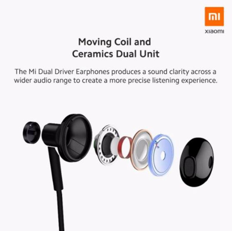 Dual Driver Earphone Stereo 3.5mm In-Ear Earphones Heavy Bass Wired ...