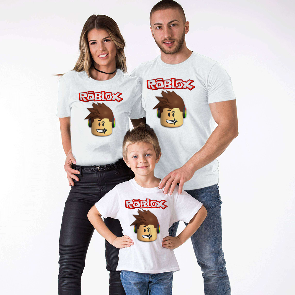 Roblox Printed Cartoon T-shirt Kids Boys Girls Game T Shirt Parents and  Kids Matching Family T-Shirts | Shopee Philippines