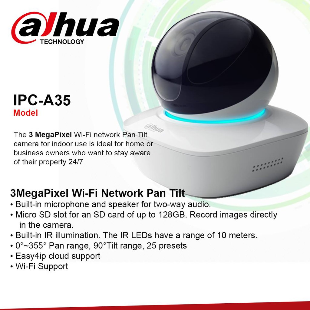 dahua two way audio camera