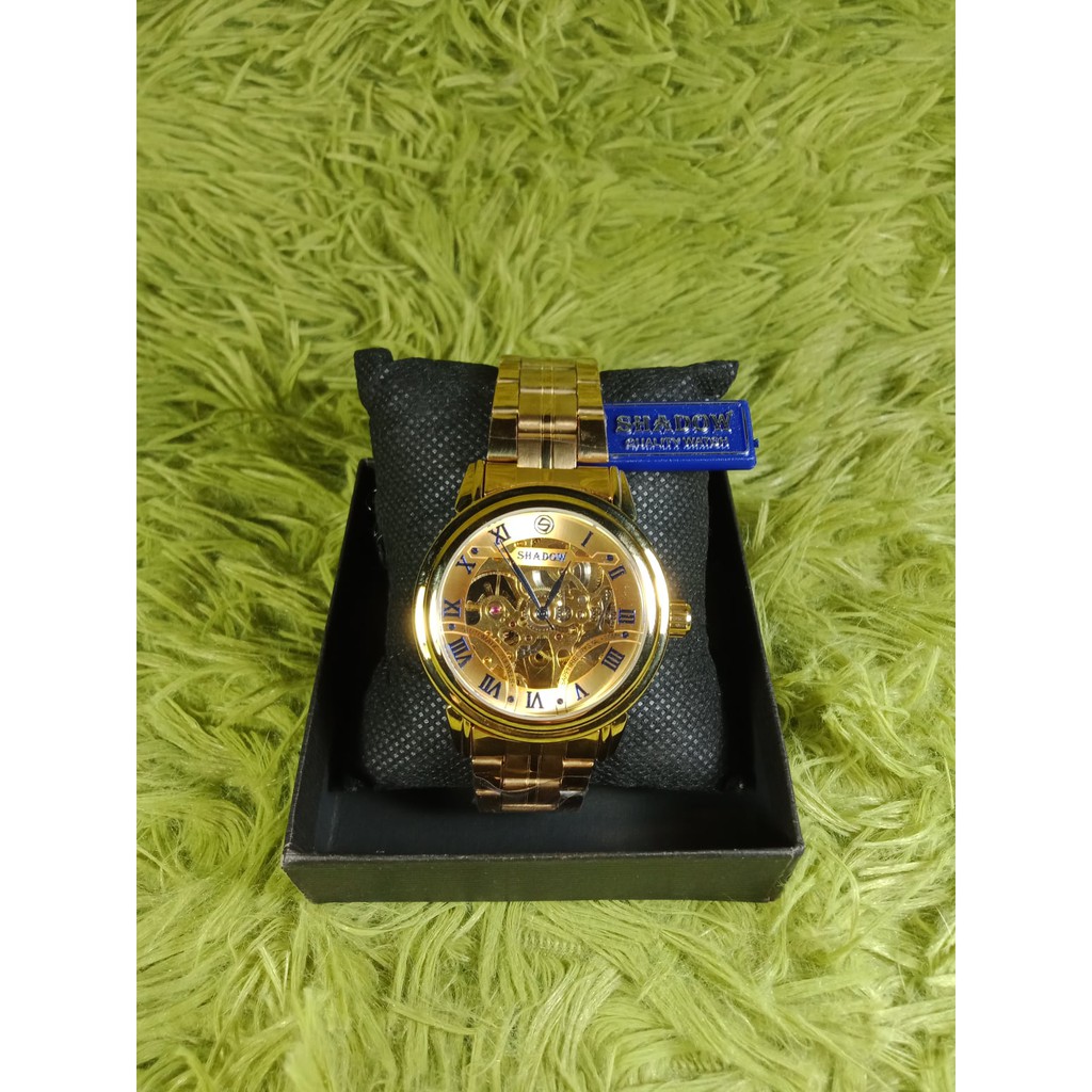 SHADOW Mechanical Automatic Gold gold watch Shopee Philippines