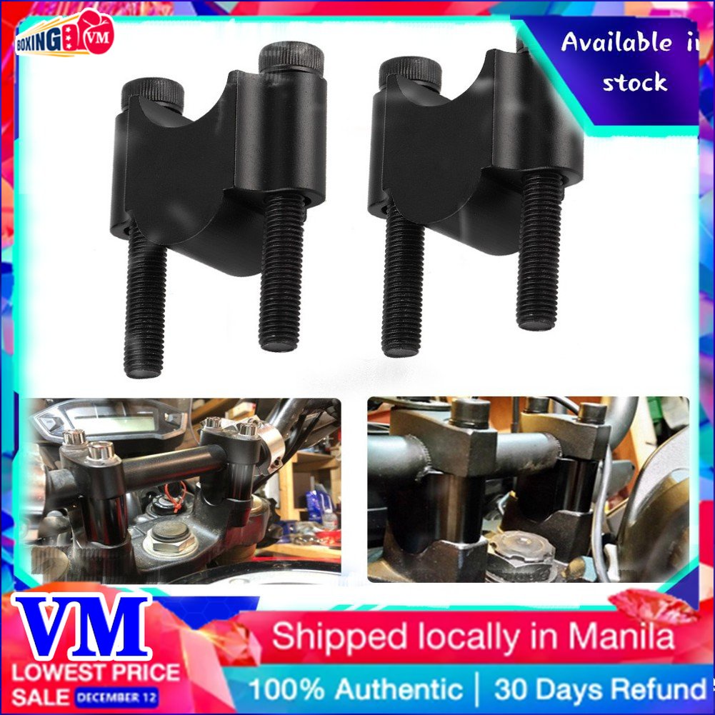 Handle Bar Riser plus back, 22mm Universal Motorcycle Handle Bar Riser