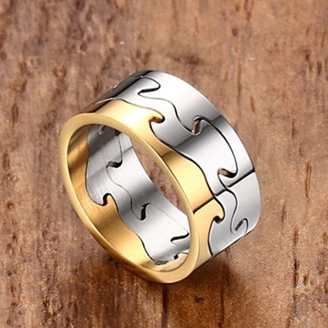Puzzle piece wedding rings shop