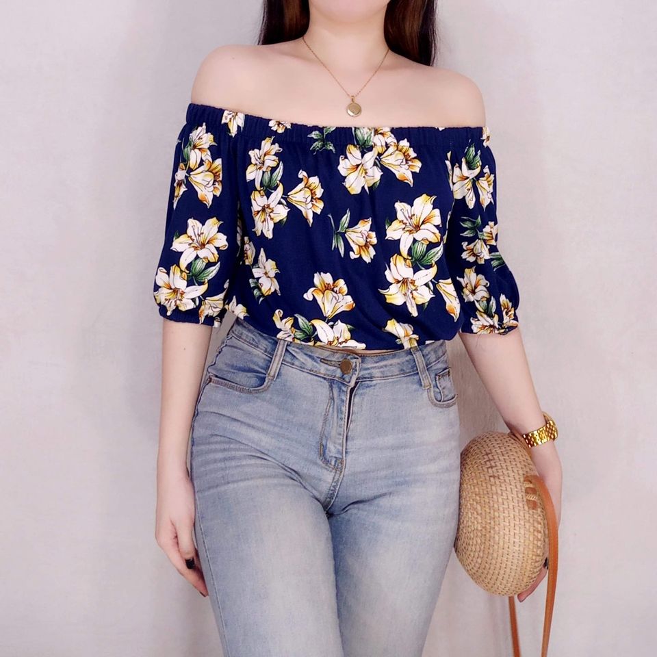 Off shoulder tops discount shopee