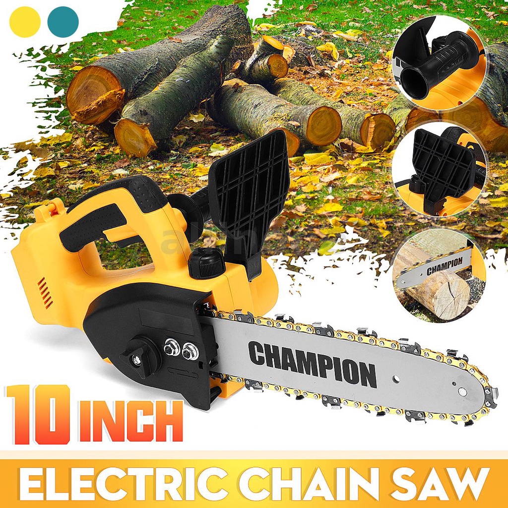 Drillpro 10'' Cordless Brushless Electric Chain Saw Onehand Chainsaws