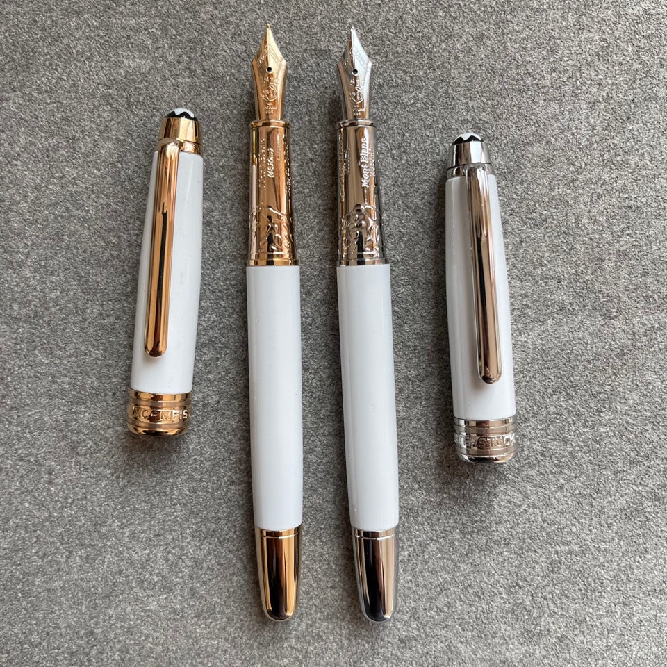 Montblanc white gold clearance pen