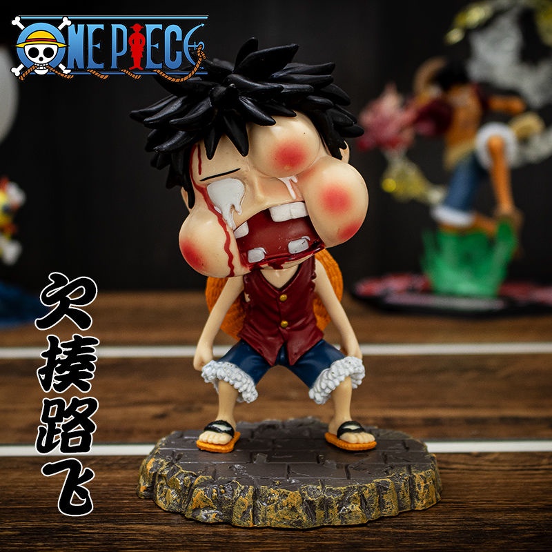 onepiece Animation Merchandise Straw Hat Luffy Swollen Face Owner Gift ...