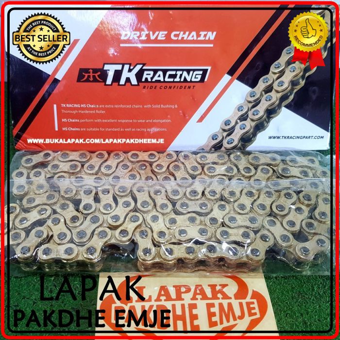 Tk RACING Chain 428 130 GOLD ORIGINAL GOLD PAKDHE EMJE | Shopee Philippines