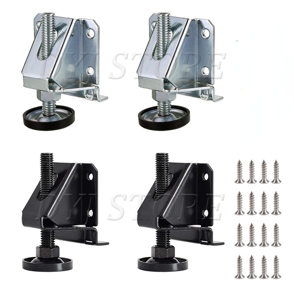 Pack Heavy Duty Furniture Levelers, Adjustable Height Leveling Feet For