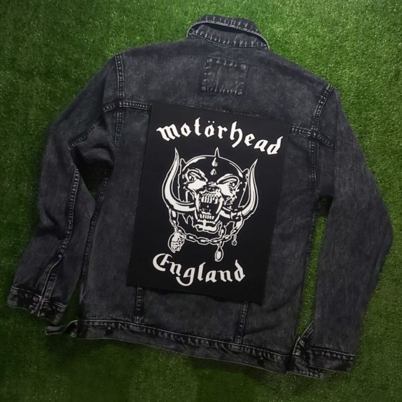 Backpatch Sablon Premium Big Sizeemblem Back Sewing Motorhead England Shopee Philippines 3198