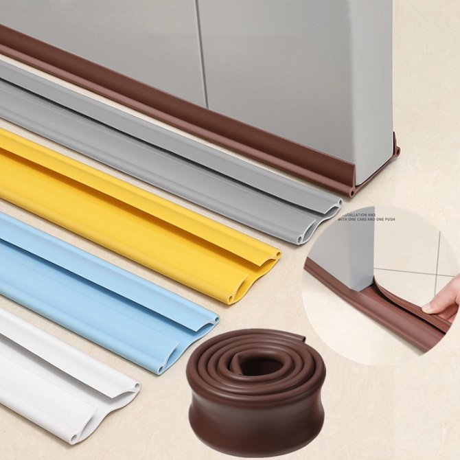 Under Door Draft Blocker Weatherproof Soft PVC Bottom Seal Strip Reduce ...