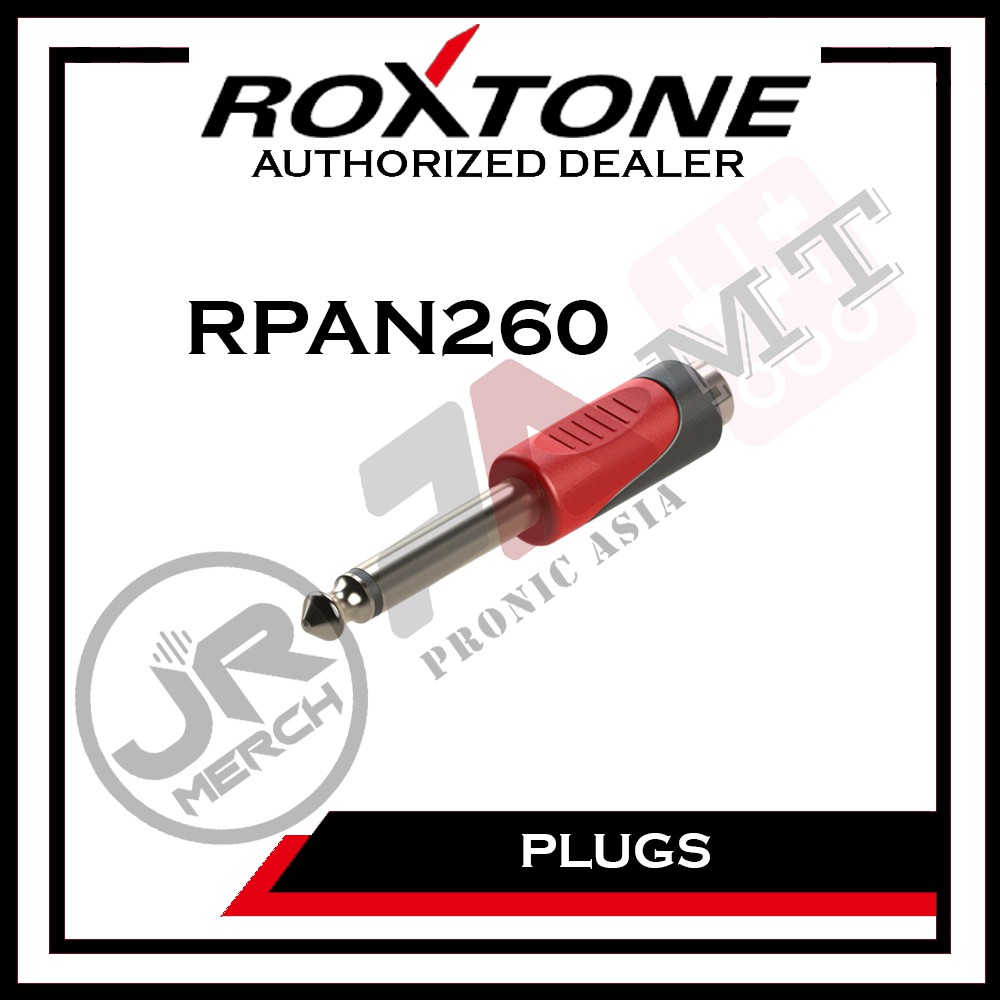 Roxtone (RPAN260) 6.3mm Mono Plug - RCA Female Jack Heavy Duty Audio ...