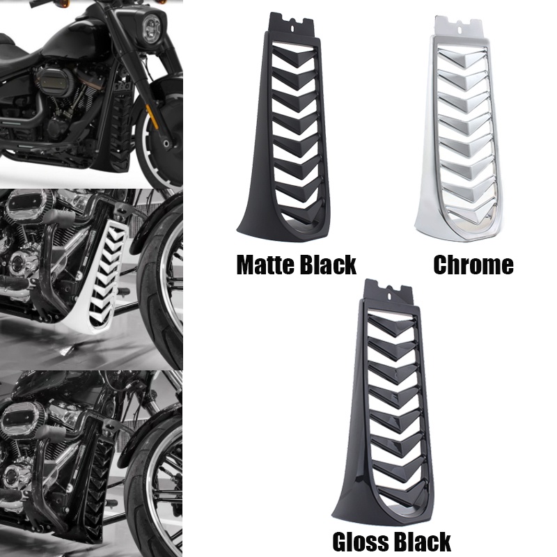 Motorcycle Front Lower Radiator Cover Chin Fairing Spoiler For Harley