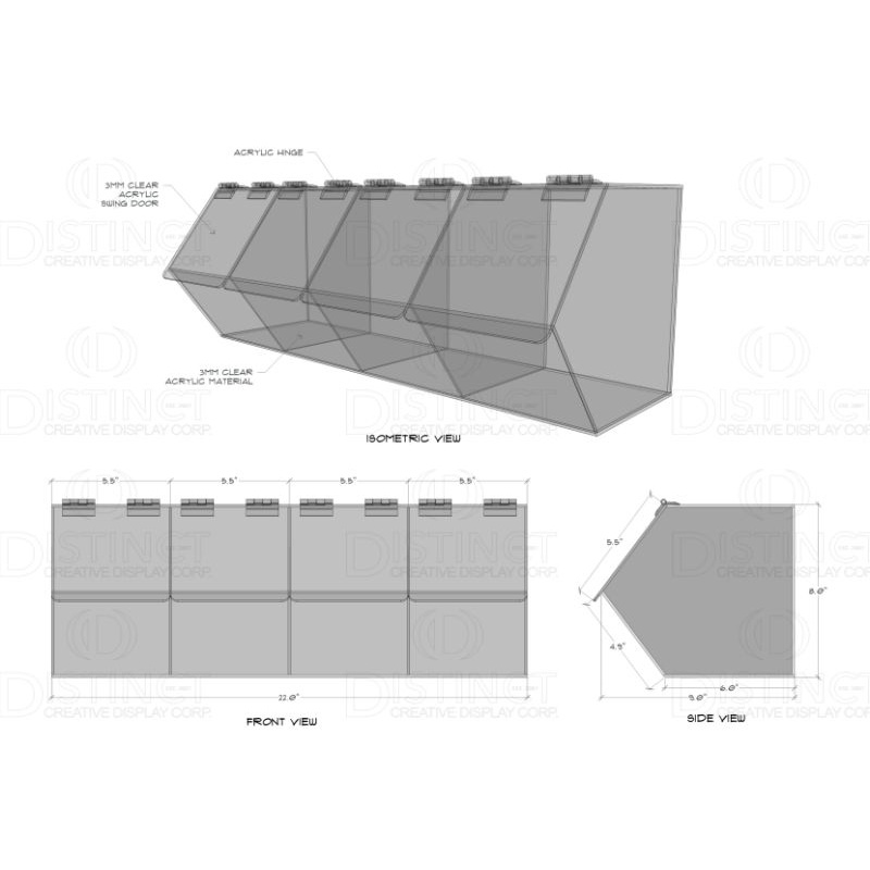 Acrylic Candy Dispenser 4 slots Shopee Philippines
