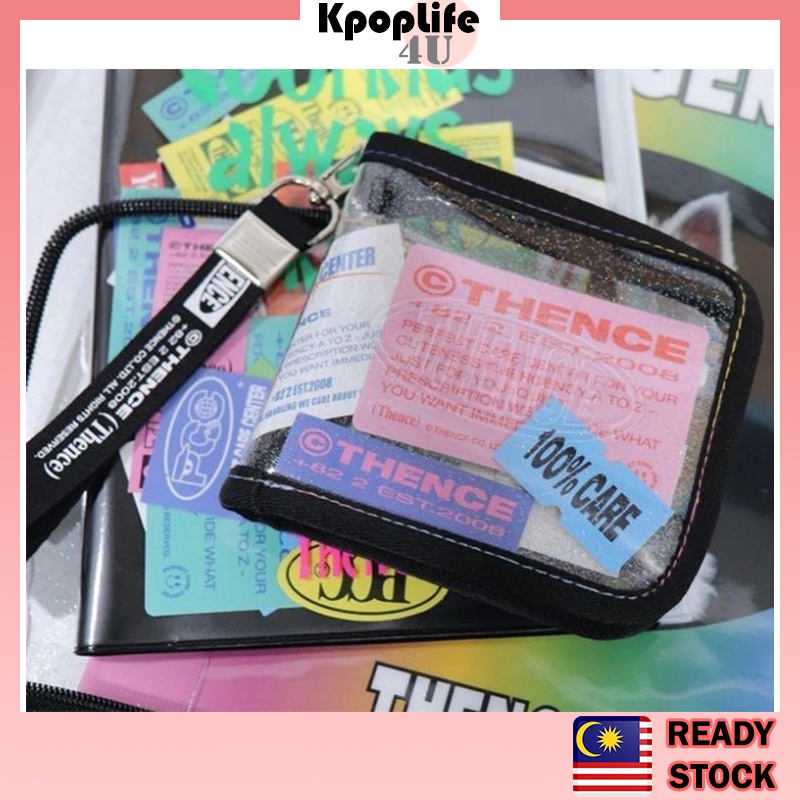 Korea Transparent Wallet with Zip Korea photocard Transparent Wallet
