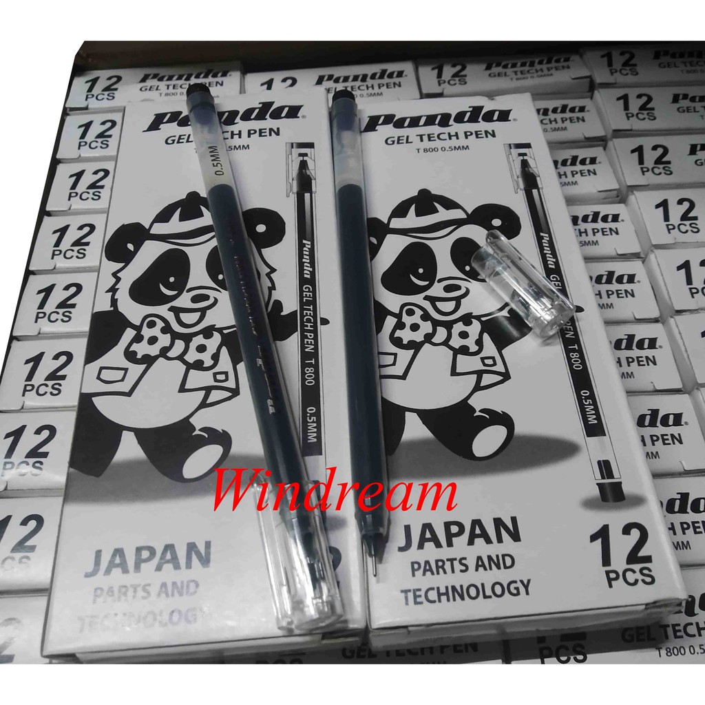 Panda Gel Tech Sign Pen Black per piece | Shopee Philippines