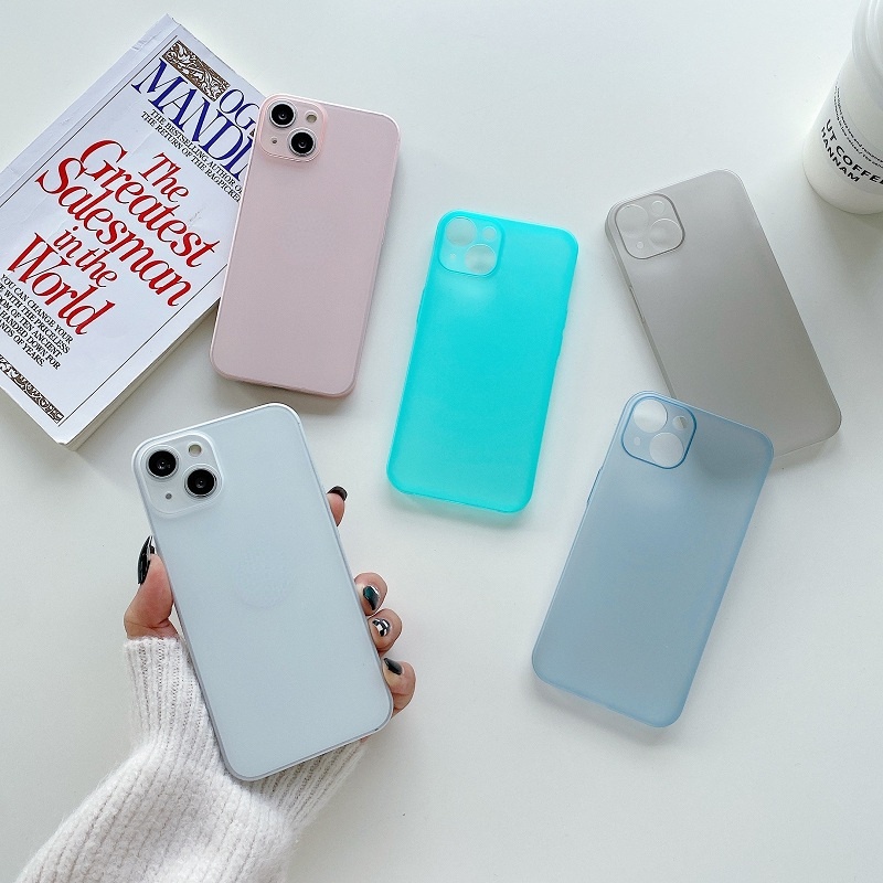 Ultra thin Micro Frosted Translucent Case For iPhone 14/14 Plus/14