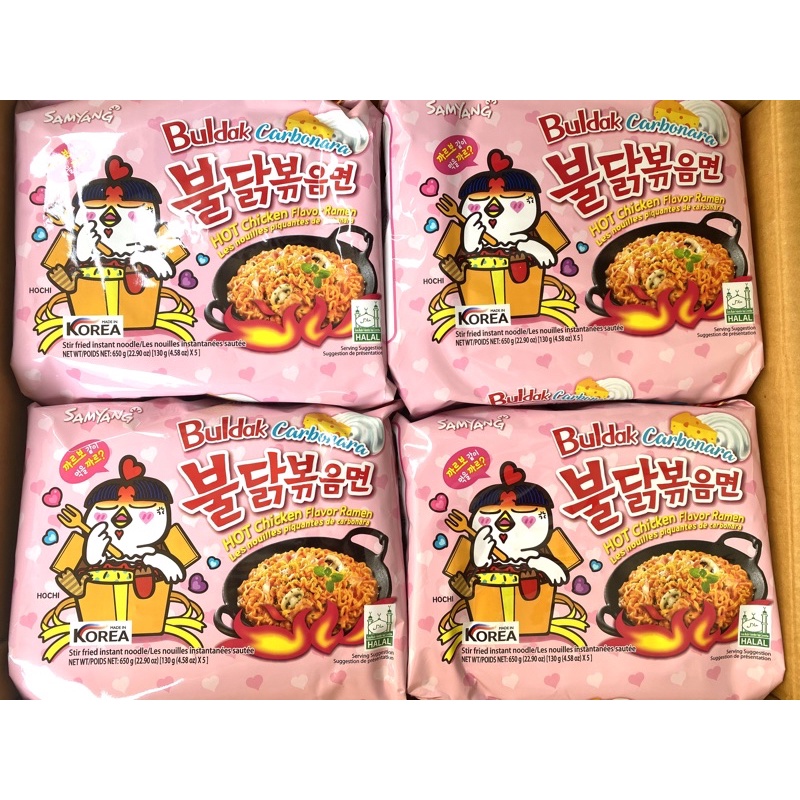 Samyang Noodles Buldak Carbonara/Buldak Cheese 140g/Budak 2x 140g