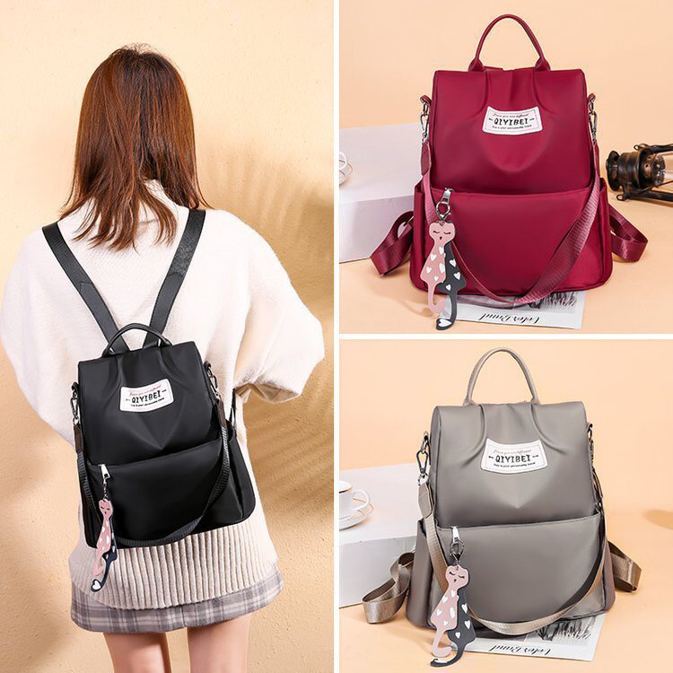 Korean nylon clearance backpack