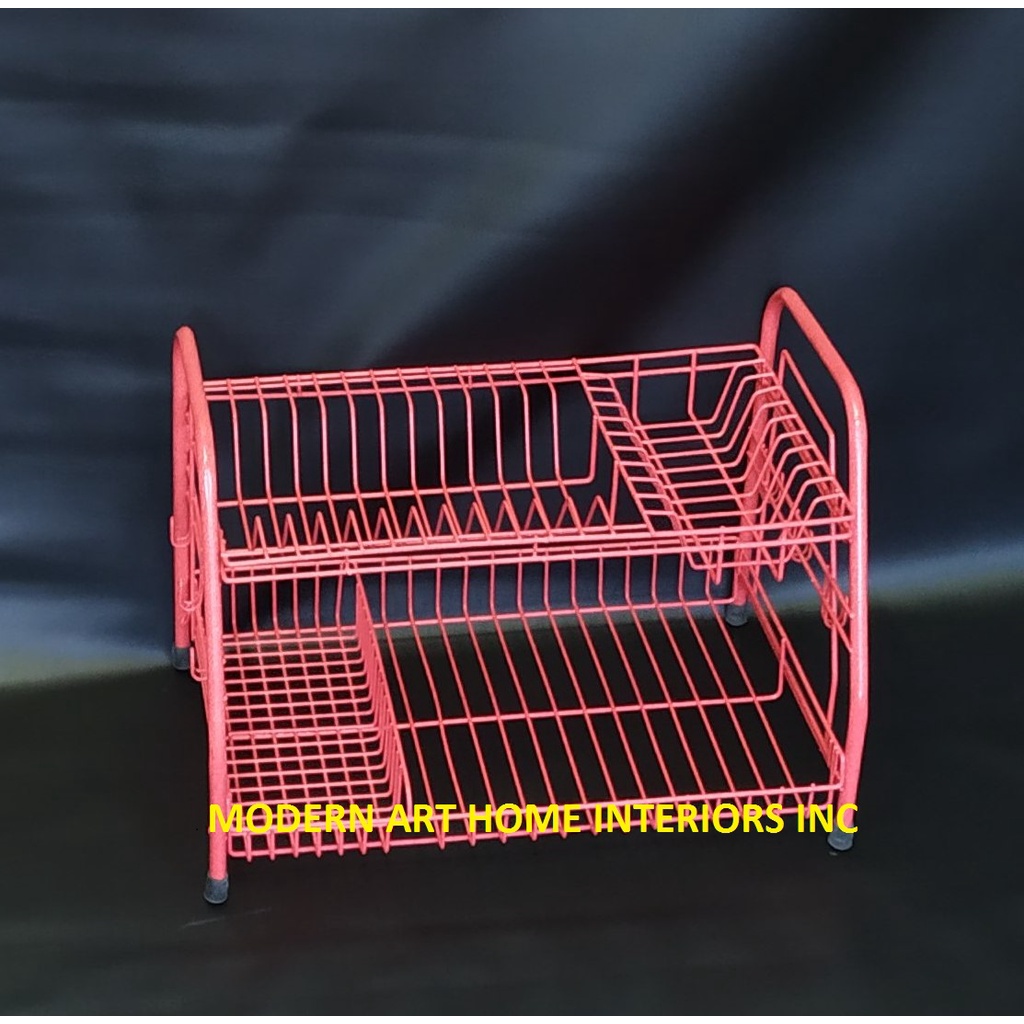 Super 2 Layer Pink Dish Rack | Shopee Philippines
