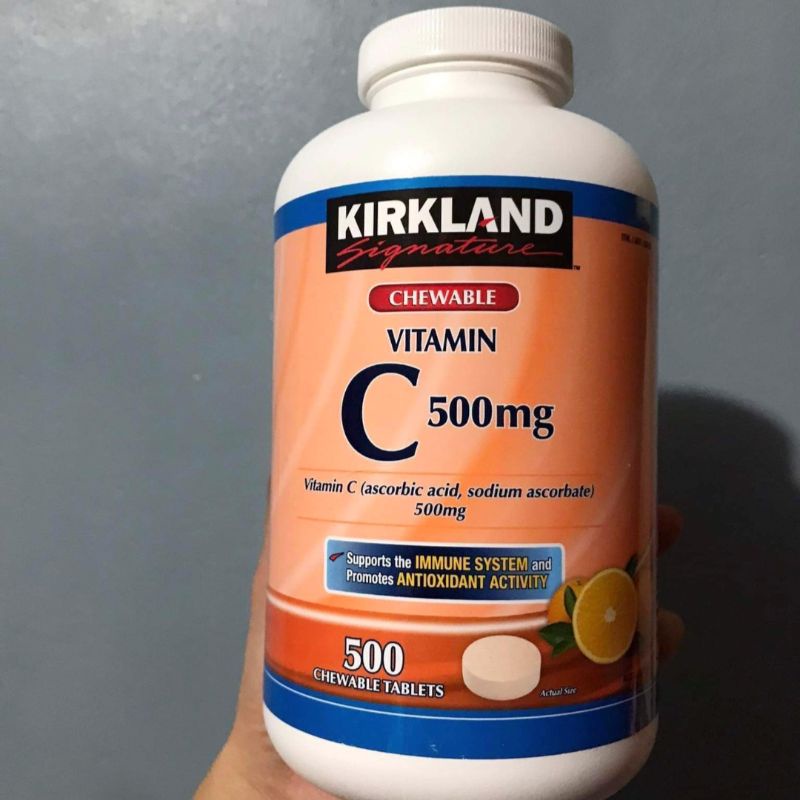 Kirkland Signature Chewable Vit.C 500mg, Kirkland Vitamin C 1000mg