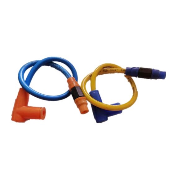 MOTORCYCLE PARTS SPARKPLUG CAP SPLIT FIRE UNIVERSAL 8.8MM (COLOR BLUE ...