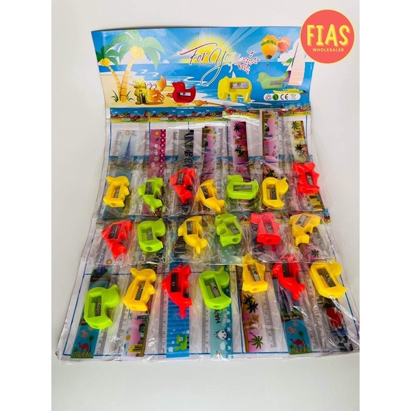 20 Pieces Sharpener Ruler Set / Paninda / Lootbag Filler | Shopee ...