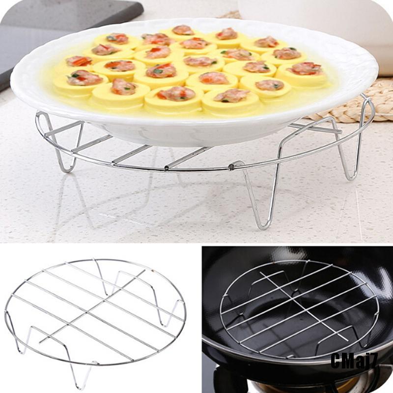 (CMaj7) Steam Rack Stand Steamer Basket For Dish Stainless Steel Multi ...