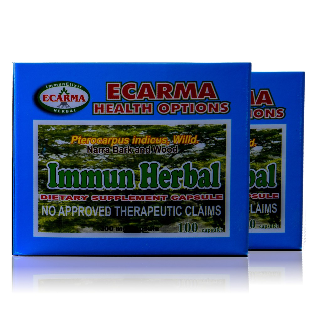 Ecarma 2 Boxes Narra Immun Herbal Dietary Capsules (200 Capsules ...