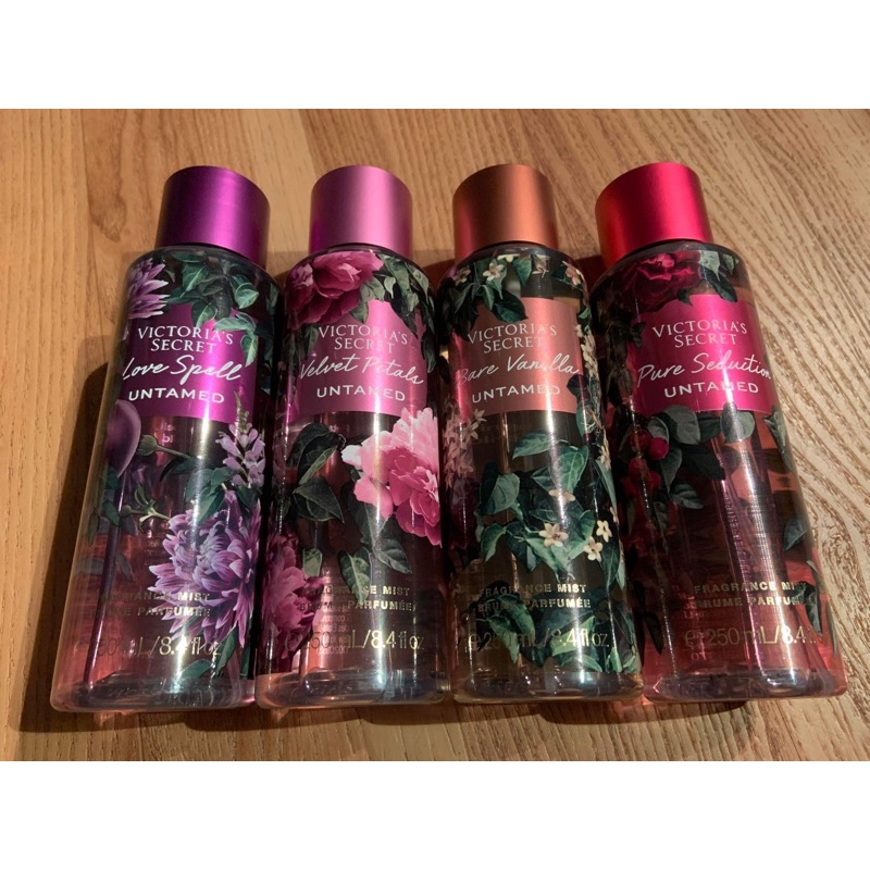 1 Victoria's Secret VELVET PETALS UNTAMED Fragrance Mist Body Spray Perfume  8.4