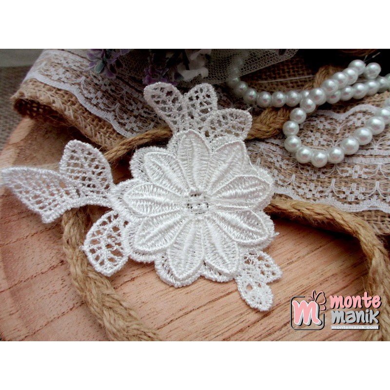 Leaf and Flower Lace Application (ABR-010) | Shopee Philippines