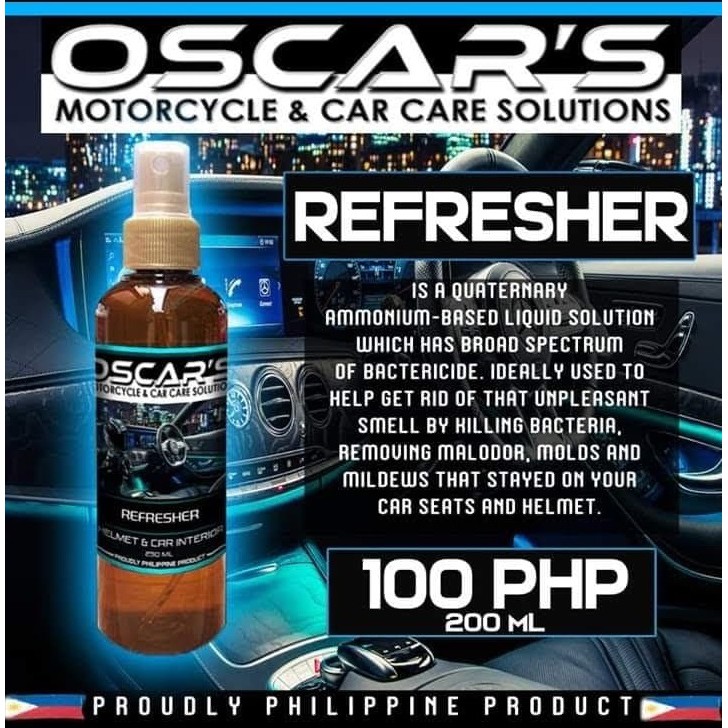 Oscar's Motorcycle and Car Care Refresher 200ML Shopee Philippines