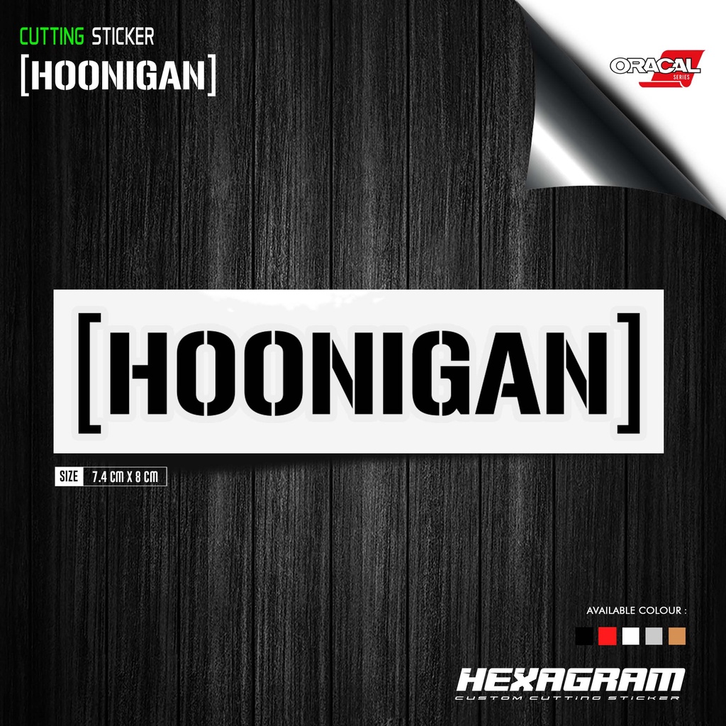 Hoonigan Sticker Cutting | Hoonigan Stickers | Hoonigan | Shopee ...