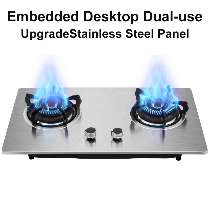 Mondial gas stove embedded natural gas liquefied gas stainless steel