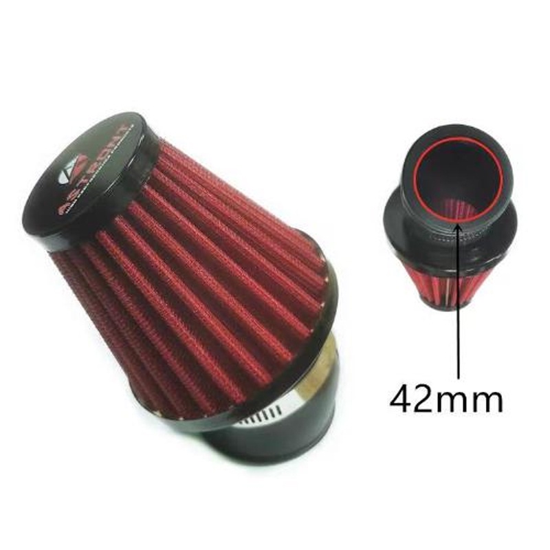 Motorcycle Air Filter 42mm 48mm Cleaner Clamp-on 45 Degree Bend Air ...