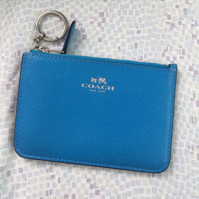 Coach deals blue wallet