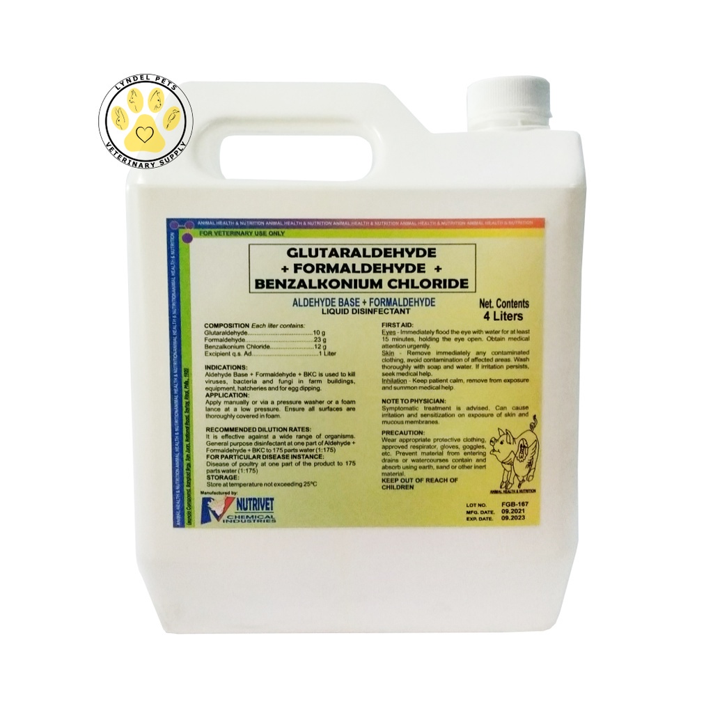 ALDEHYDE BASE + FORMALIN (4L) LIQUID DISINFECTANT Shopee Philippines