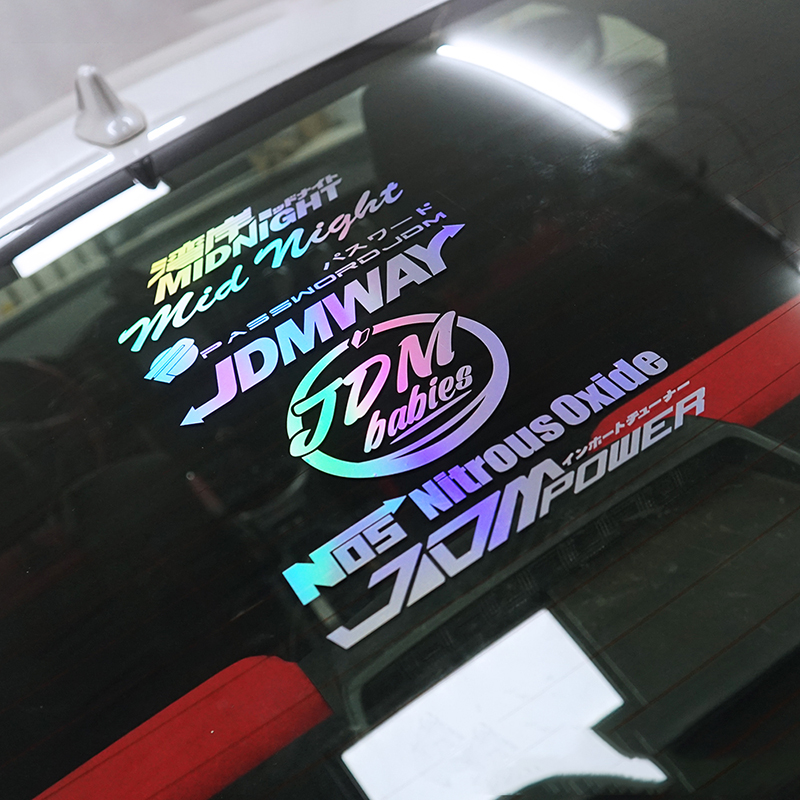 Jdm rear store window stickers