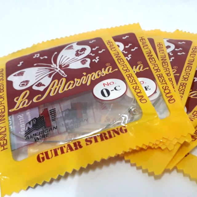 La Mariposa Acoustic Guitar String No. 2B, 3G, 4D, 5A, 6F | Shopee ...