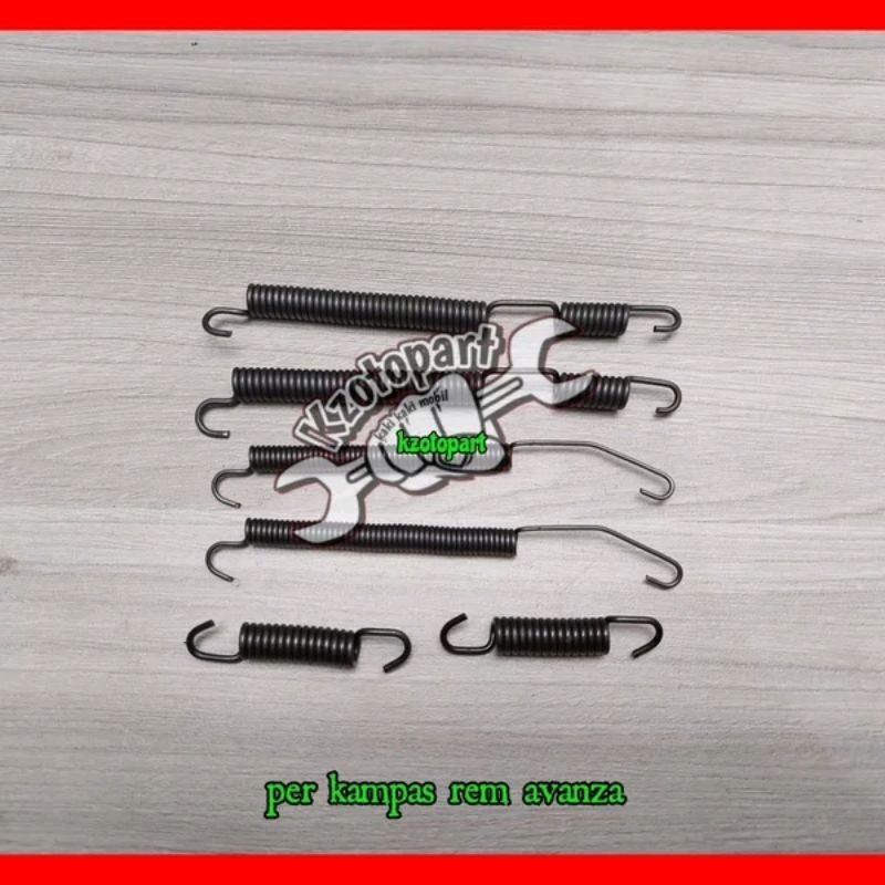 Spring Brake Shoe Per Rear Brake Pad Avanza Xenia | Shopee Philippines