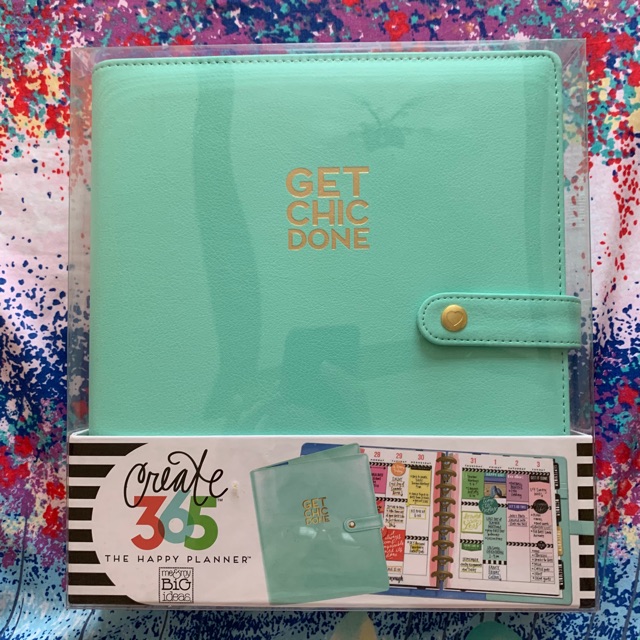 Happy Planner Classic Deluxe Cover Get Chic Done Mint Shopee Philippines