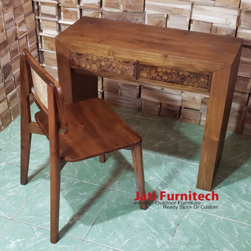 Study Table Dressing Table Work Table Chair And Chair Shopee