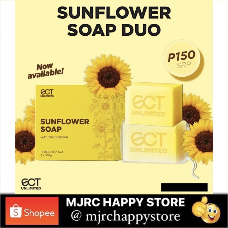 SCT Unlimited Sunflower Soap with Niacinamide Duo 200g (100g*2pcs