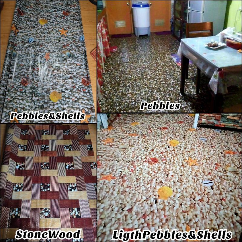【Philippine cod】 Seashore Designs Rubberized Linoleum Floor mat ( 100 per yard ) Shopee