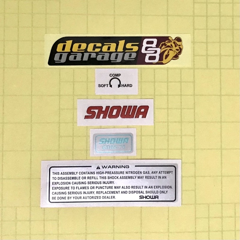 Ducati SHOWA SHOCK STICKER SET Shopee Philippines