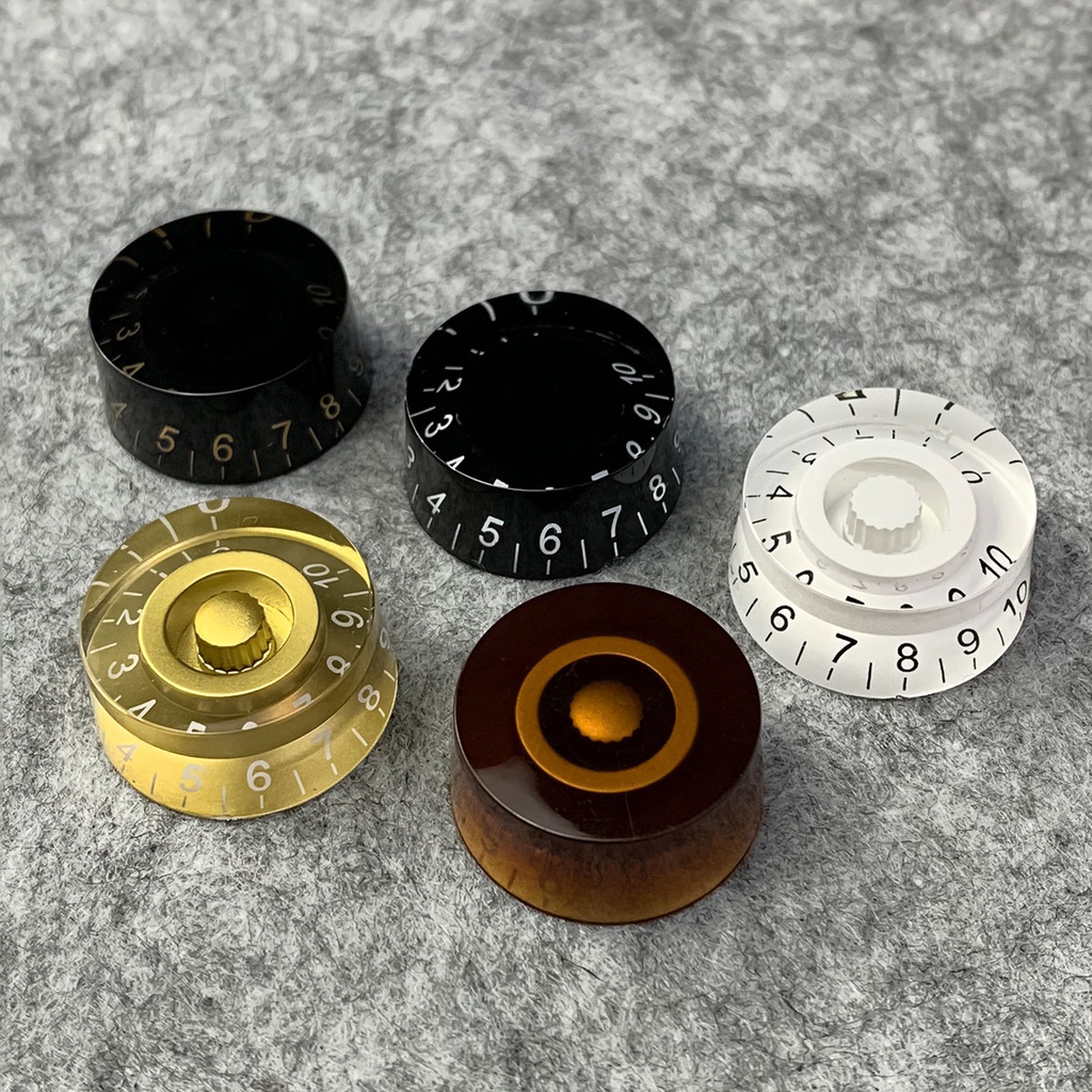FLEOR 4PCS Barrel Electric Guitar Knobs Speed Control Konbs Caps ...