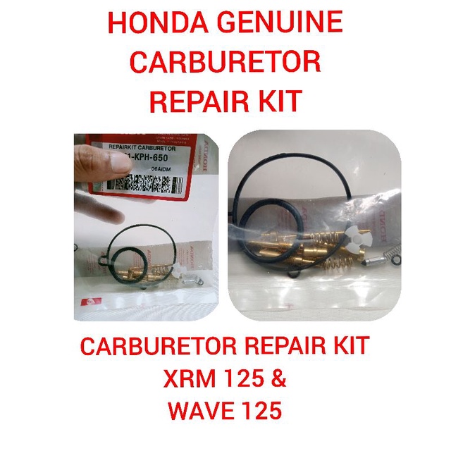 Xrm Rs Wave Genuine Carburetor Repair Kit Shopee