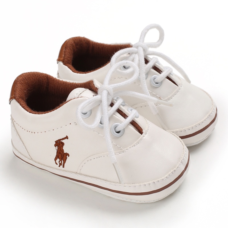 Baby Boy Shoes Polo Set Sneakers White Newborn Toddler Walking Shoes Binyag Christening Shoes Shopee Philippines